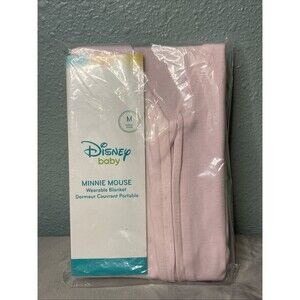 Minnie Mouse Cotton Knit Wearable Blanket-Pink Sz Medium 6-12 Months Disney Baby